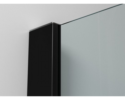 Душевая перегородка Ambassador Walk-in 110х200 15031111 профиль Черный стекло прозрачное