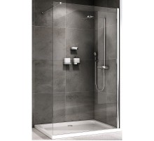 Душевая перегородка Abber Immer Offen 90 AG61090 профиль Хром стекло прозрачное
