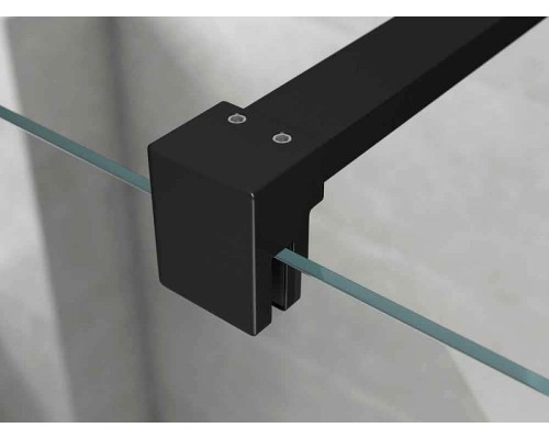 Душевая перегородка Ambassador Walk-in 110х200 15031234 профиль Черный стекло прозрачное