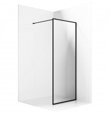 Душевая перегородка Ambassador Walk-in 110х200 15031217 профиль Черный стекло прозрачное