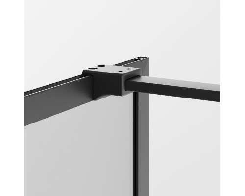 Душевая перегородка Ambassador Walk-in 110х200 15032217 профиль Черный стекло тонированное