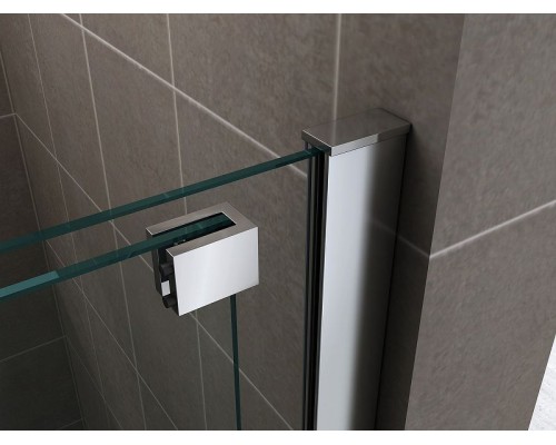 Душевая перегородка Abber Komfort 120 AG09120 профиль Хром стекло прозрачное