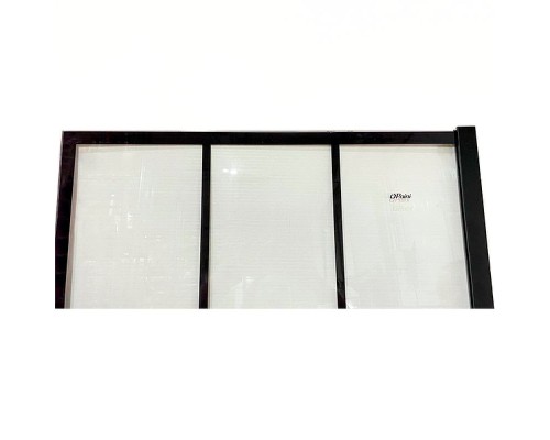 Душевая перегородка Paini 100 Walk-In 100G профиль Черный матовый стекло прозрачное с рисунком