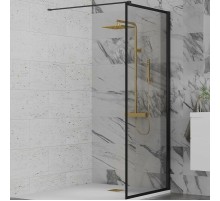 Душевая перегородка Paini 90 Walk-In 90F профиль Черный матовый стекло прозрачное