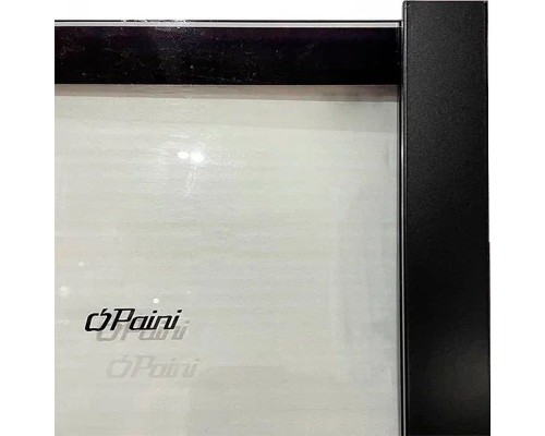 Душевая перегородка Paini 90 Walk-In 90G профиль Черный матовый стекло прозрачное с рисунком