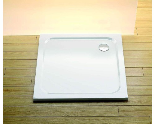 Душевой поддон из искусственного камня Ravak Perseus Pro Chrome 100х100 XA04AA01010 Белый