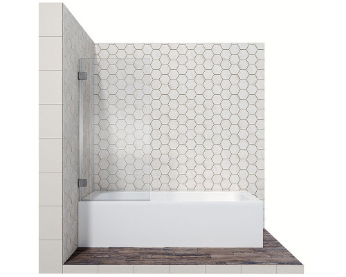 Шторка на ванну Ambassador Bath Screens 70х140 16041101 профиль Хром стекло CrystalPure