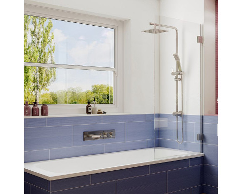 Шторка на ванну Ambassador Bath Screens 70х140 16041101 профиль Хром стекло CrystalPure