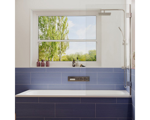 Шторка на ванну Ambassador Bath Screens 70х140 16041101 профиль Хром стекло CrystalPure