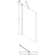 Шторка на ванну Ambassador Bath Screens 80х140 16041103 профиль Хром стекло CrystalPure