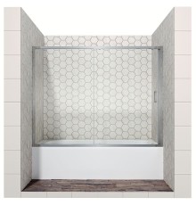 Шторка на ванну Ambassador Bath Screens 150х140 16041104 профиль Хром стекло CrystalPure