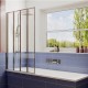 Шторка на ванну Ambassador Bath Screens 100х140 16041111L профиль Хром стекло CrystalPure