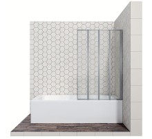 Шторка на ванну Ambassador Bath Screens 100х140 16041111R профиль Хром стекло CrystalPure