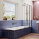 Шторка на ванну Ambassador Bath Screens 100х140 16041111R профиль Хром стекло CrystalPure