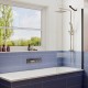 Шторка на ванну Ambassador Bath Screens 80х140 16041207 профиль Черный стекло прозрачное