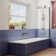 Шторка на ванну Ambassador Bath Screens 80х140 16041207 профиль Черный стекло прозрачное