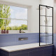 Шторка на ванну Ambassador Bath Screens 70х140 16041208 профиль Черный стекло прозрачное