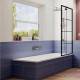 Шторка на ванну Ambassador Bath Screens 70х140 16041208 профиль Черный стекло прозрачное
