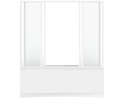 Шторка на ванну Bas Ахин/Атланта/Мальта/Индика/Нептун 170 ШТ00065 профиль Белый стекло прозрачное