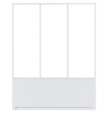 Шторка на ванну Bas Ямайка 180 ШТ00071 профиль Белый стекло прозрачное