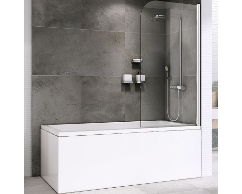 Шторка на ванну Abber Ewiges Wasser 80х140 AG52080 профиль Хром стекло прозрачное