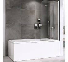 Шторка на ванну Abber Ewiges Wasser 100х140 AG52100 профиль Хром стекло прозрачное