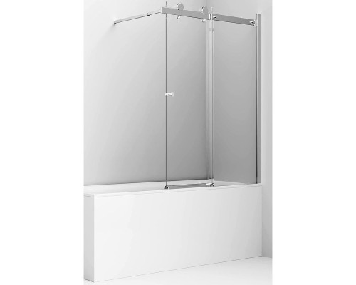 Шторка на ванну Ambassador Bath Screens 100х140 16041116 профиль Хром стекло прозрачное