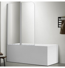 Шторка на ванну Aquatek 100х150 AQNFB6222-100 профиль Хром стекло прозрачное