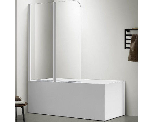 Шторка на ванну Aquatek 100х150 AQNFB6222-100 профиль Хром стекло прозрачное