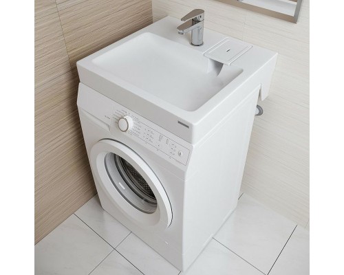 Раковина Paulmark Berg 60 PM710431 на стиральную машину Белая