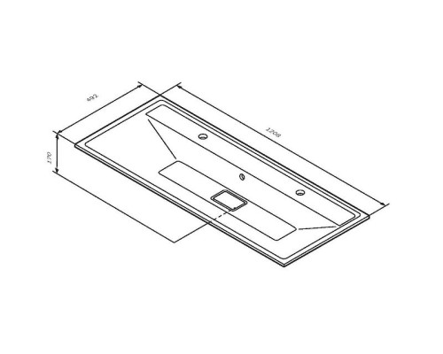 Раковина AM.PM Inspire V2.0 120 M50AWPX1201WG Белая матовая