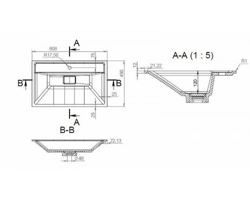 Раковина AM.PM Inspire V2.0 80 M50AWPX0801WG Белая