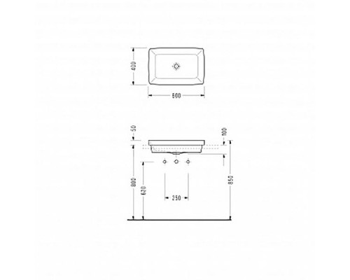 Раковина Serel Rita 60 RT34 Белая