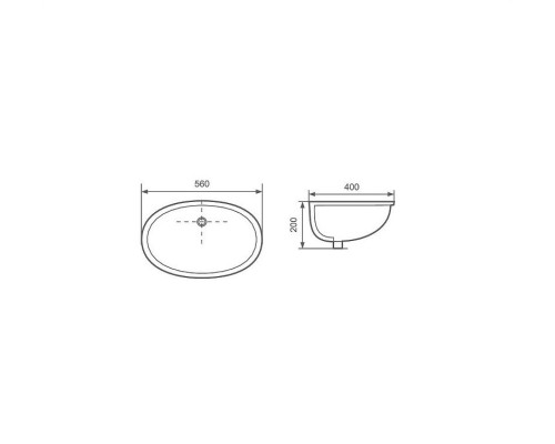 Раковина Aquatek 56 AQ8091-00 Белая