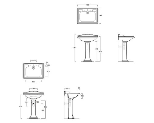 Раковина Simas Arcade 73 AR834bix1 Белая