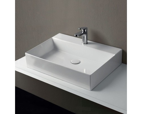 Раковина Azzurra Elegance Squared 60 ELLP060450QMBI/(EQA60M bi)x1 Белая