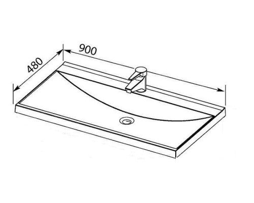 Раковина Aquanet Нота 90 158756 Белая