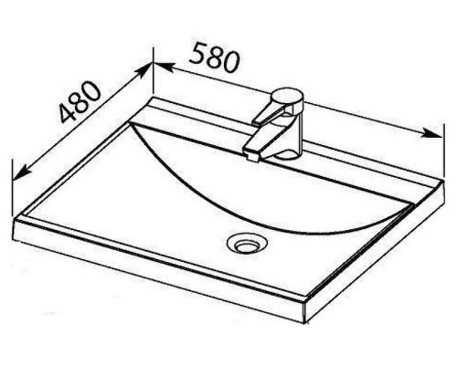 Раковина Aquanet Нота 58 281220 Белая