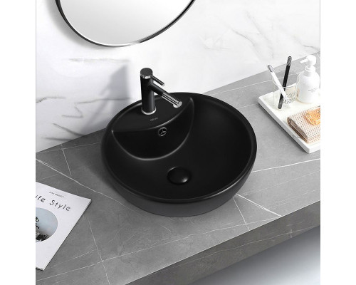 Раковина Abber Bequem 46 AC2101MB Черная матовая