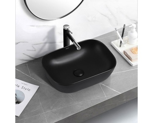 Раковина-чаша Abber Rechteck 46 AC2200MB Черная матовая