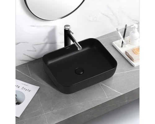 Раковина-чаша Abber Rechteck 50 AC2202MB Черная матовая