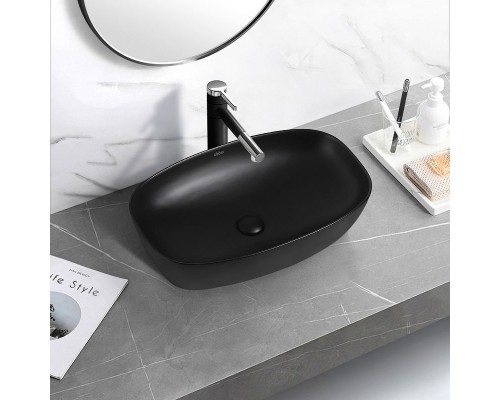 Раковина-чаша Abber Rechteck 60 AC2206MB Черная матовая