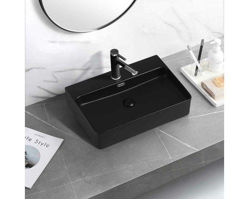 Раковина Abber Rechteck 61 AC2201MB Черная матовая