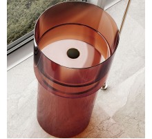 Раковина Abber Kristall 45 AT2701Opal-H Коричневая