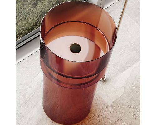 Раковина Abber Kristall 45 AT2701Opal-H Коричневая