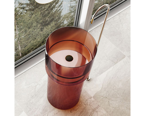 Раковина Abber Kristall 45 AT2701Opal-H Коричневая