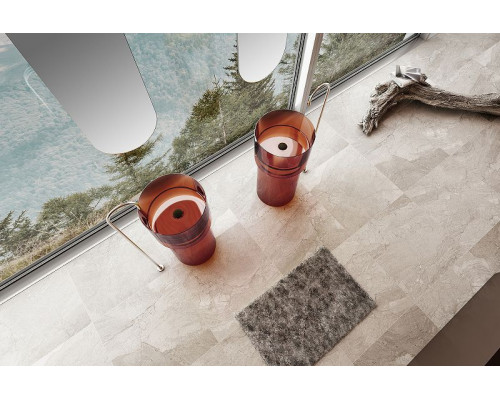 Раковина Abber Kristall 45 AT2701Opal-H Коричневая