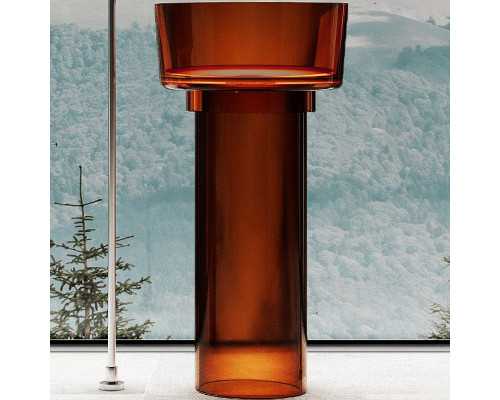 Раковина Abber Kristall 45 AT2702Opal Коричневая