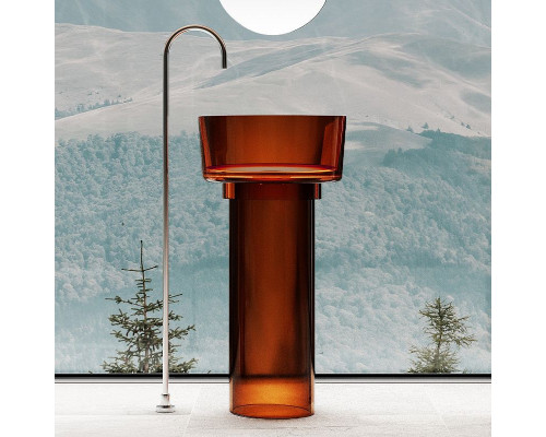 Раковина Abber Kristall 45 AT2702Opal Коричневая