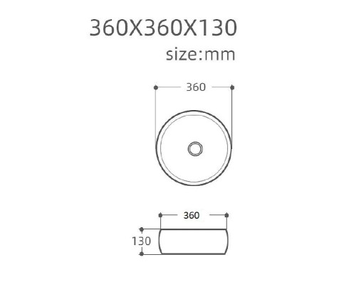 Раковина-чаша Aquanet Round-1 36 273679 Белая